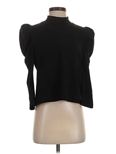 Pre-owned Cuyana 3/4 Sleeve Top Black Turtleneck Tops