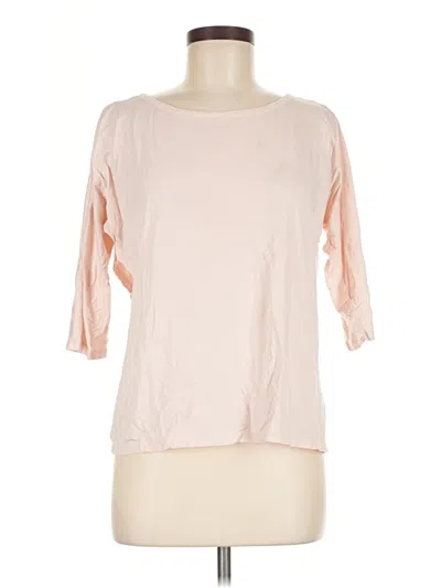 Pre-owned Cuyana 3/4 Sleeve Top Pink Boatneck Tops
