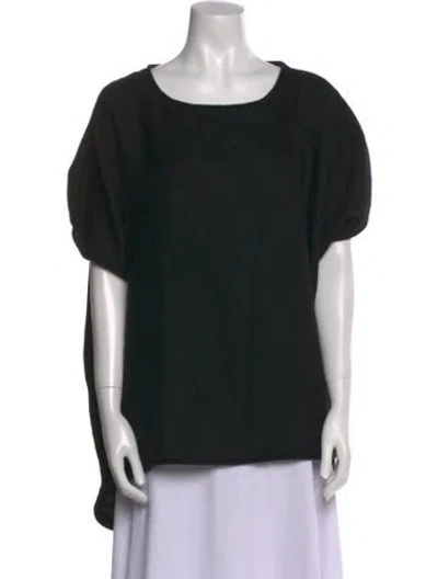 Pre-owned Cuyana Alpaca Scoop Neck Sweater In Black