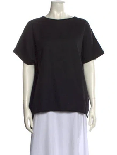 Pre-owned Cuyana Alpaca Scoop Neck Sweater In Black