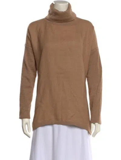 Pre-owned Cuyana Alpaca Turtleneck Sweater In Brown