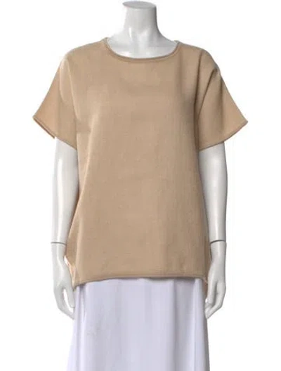 Pre-owned Cuyana Baby Alpaca Bateau Neckline Sweater In Neutral