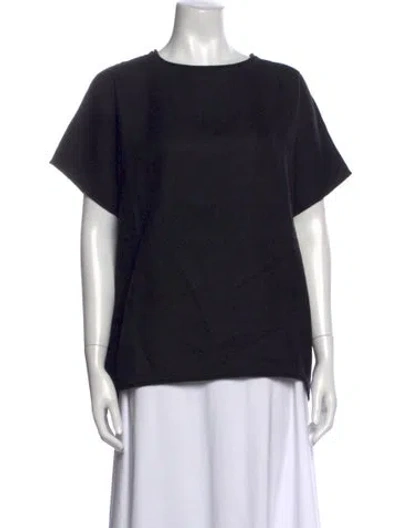 Pre-owned Cuyana Baby Alpaca Crew Neck Sweater In Black