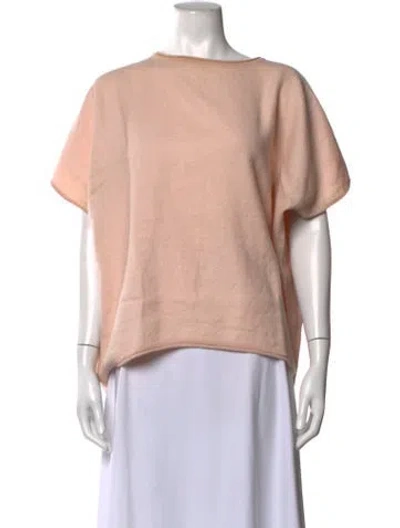 Pre-owned Cuyana Baby Alpaca Crew Neck Sweater In Pink