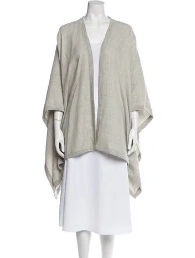 Pre-owned Cuyana Baby Alpaca Open Front Sweater In Gray