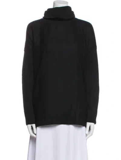 Pre-owned Cuyana Baby Alpaca Turtleneck Sweater In Black