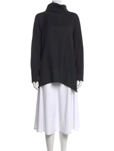 Pre-owned Cuyana Baby Alpaca Turtleneck Sweater In Black