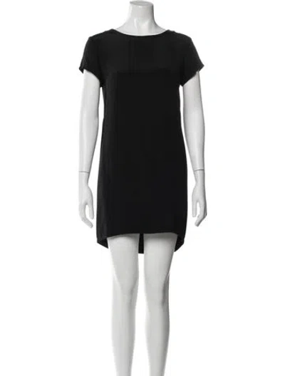 Pre-owned Cuyana Bateau Neckline Mini Dress In Blue