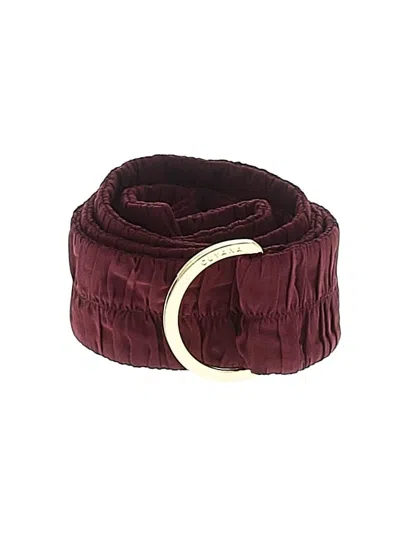 Pre-owned Cuyana Belt In Burgundy