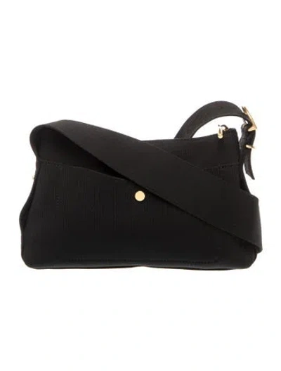 Pre-owned Cuyana Canvas Crossbody Bag In Black