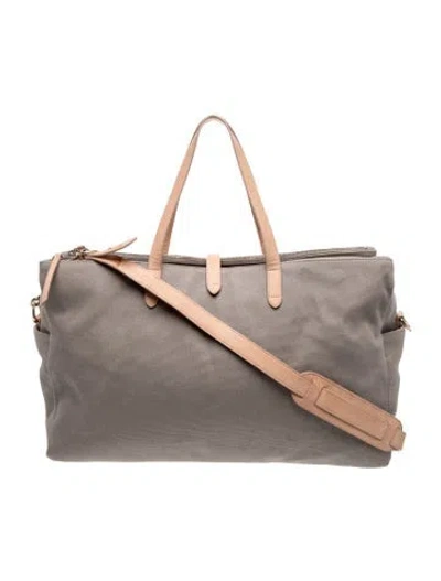 Pre-owned Cuyana Canvas Crossbody Bag In Neutral