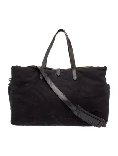 Pre-owned Cuyana Canvas Messenger Bag In Black