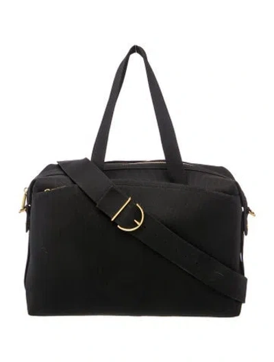 Pre-owned Cuyana Canvas Messenger Bag In Black