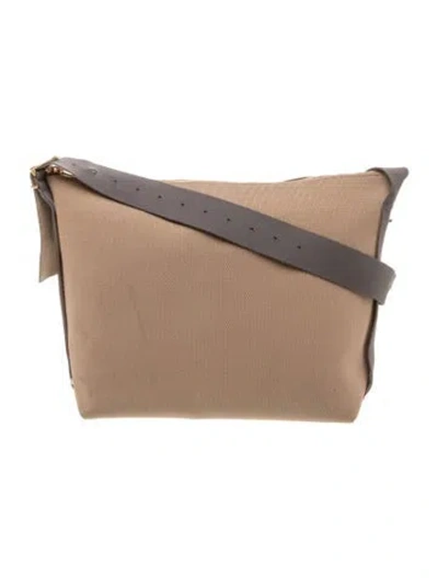 Pre-owned Cuyana Canvas Messenger Bag In Brown
