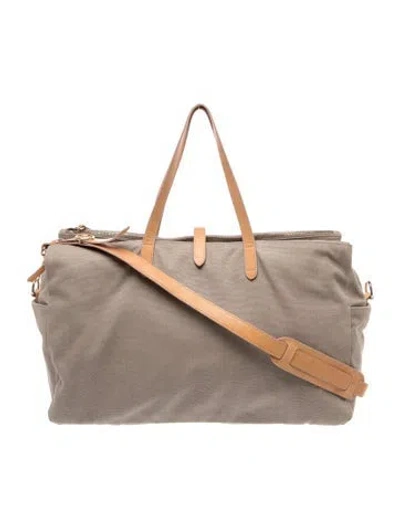 Pre-owned Cuyana Canvas Messenger Bag In Gray