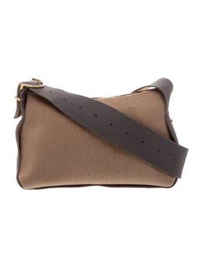 Pre-owned Cuyana Canvas Messenger Bag In Neutral