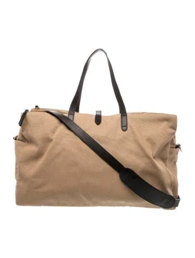 Pre-owned Cuyana Canvas Messenger Bag In Neutral