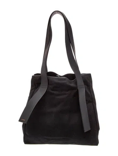 Pre-owned Cuyana Canvas Tote In Black