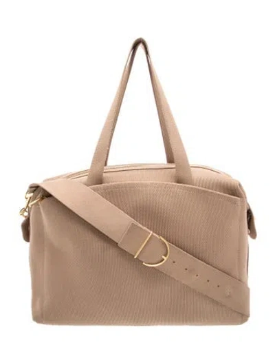 Pre-owned Cuyana Canvas Tote In Brown
