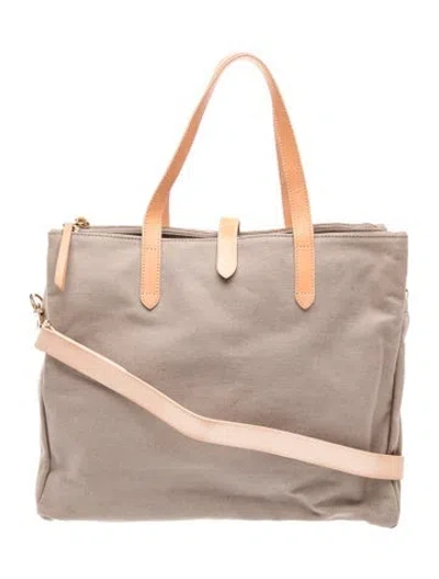 Pre-owned Cuyana Canvas Tote In Neutral