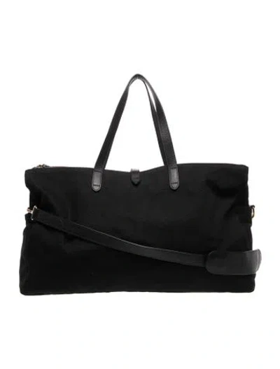 Pre-owned Cuyana Canvas Weekender Bag In Black