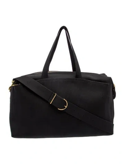 Pre-owned Cuyana Canvas Weekender Bag In Black