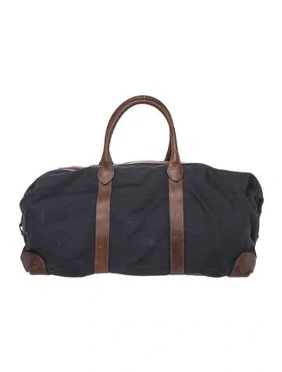 Pre-owned Cuyana Canvas Weekender Bag In Blue