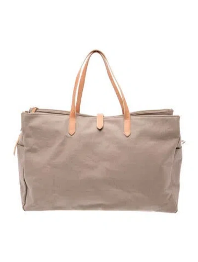 Pre-owned Cuyana Canvas Weekender Bag In Neutral