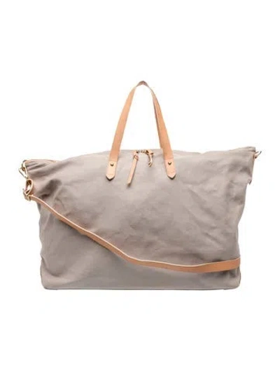 Pre-owned Cuyana Canvas Weekender Bag In Neutral