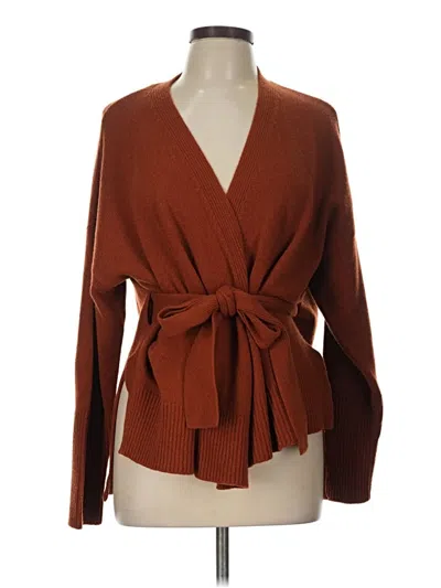 Pre-owned Cuyana Cashmere Cardigan Sweater In Brown