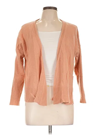 Pre-owned Cuyana Cashmere Cardigan Sweater In Orange