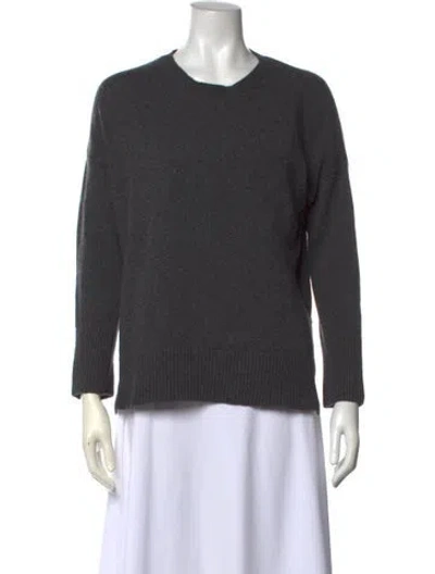 Pre-owned Cuyana Cashmere Crew Neck Sweater In Gray