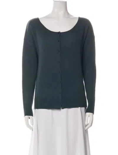 Pre-owned Cuyana Cashmere Crew Neck Sweater In Green