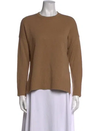 Pre-owned Cuyana Cashmere Crew Neck Sweater W/ Tags In Brown