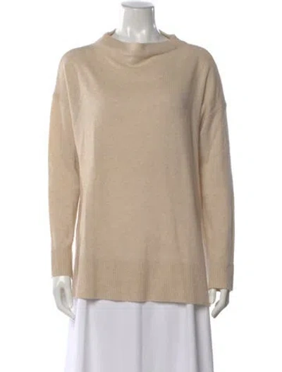 Pre-owned Cuyana Cashmere Mock Neck Sweater In Neutral