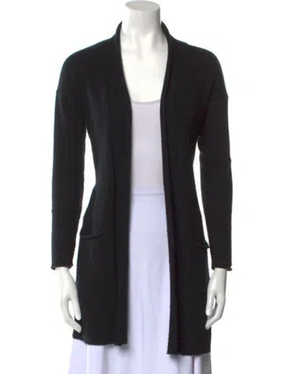 Pre-owned Cuyana Cashmere Open Front Sweater In Black
