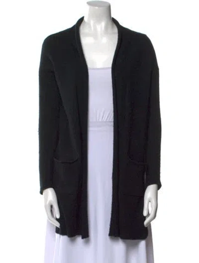 Pre-owned Cuyana Cashmere Open Front Sweater In Black