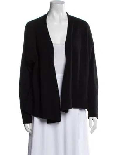 Pre-owned Cuyana Cashmere Open Front Sweater In Black