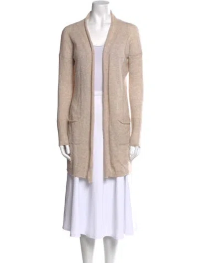 Pre-owned Cuyana Cashmere Open Front Sweater In Neutral