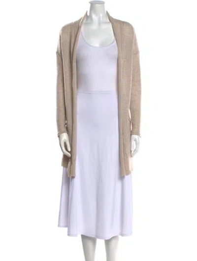 Pre-owned Cuyana Cashmere Open Front Sweater In Neutral