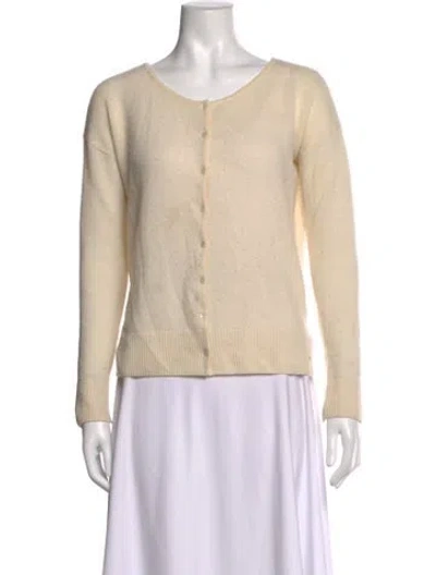 Pre-owned Cuyana Cashmere Open Front Sweater In Neutrals