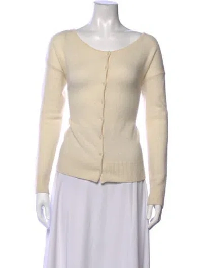 Pre-owned Cuyana Cashmere Open Front Sweater In Neutrals
