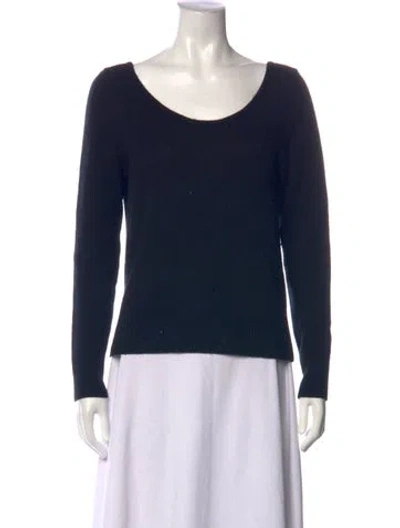 Pre-owned Cuyana Cashmere Scoop Neck Sweater In Blue