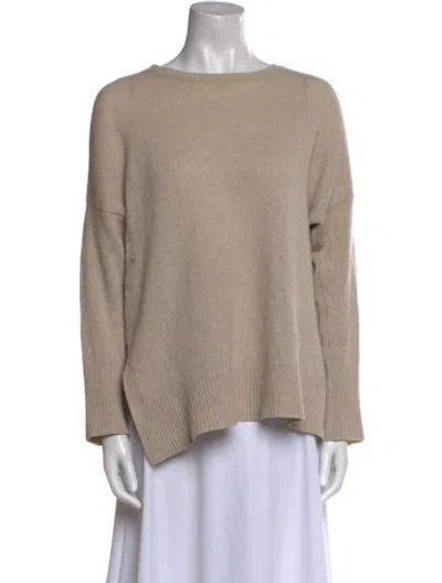 Pre-owned Cuyana Cashmere Scoop Neck Sweater In Neutral