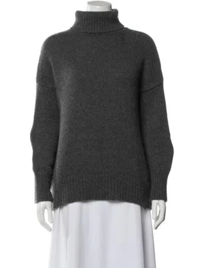 Pre-owned Cuyana Cashmere Turtleneck Sweater In Gray