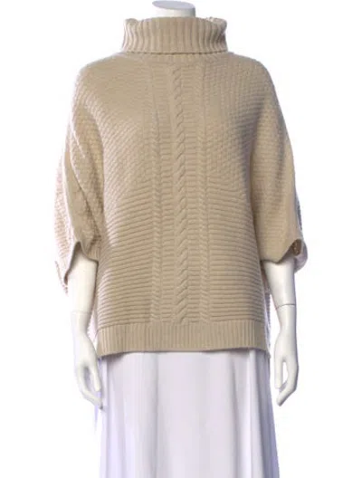 Pre-owned Cuyana Cashmere Turtleneck Sweater In Neutrals