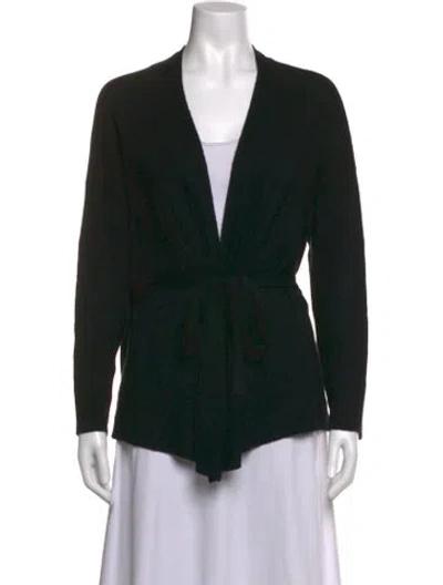 Pre-owned Cuyana Cashmere V-neck Sweater In Black
