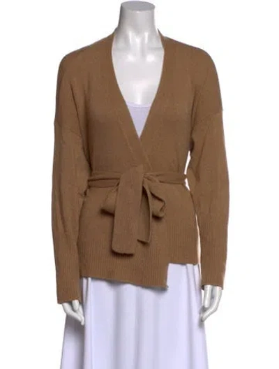 Pre-owned Cuyana Cashmere V-neck Sweater In Neutral