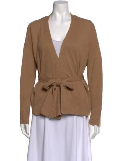 Pre-owned Cuyana Cashmere V-neck Sweater In Neutral