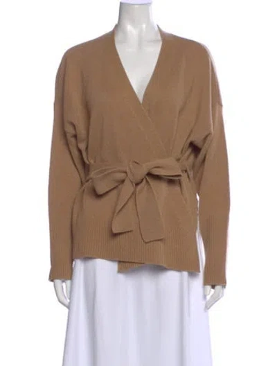 Pre-owned Cuyana Cashmere V-neck Sweater In Neutral